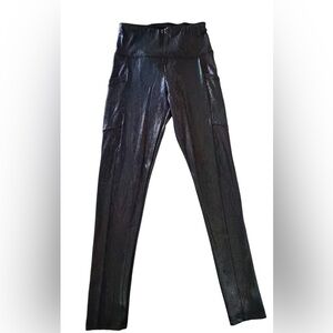 Shoactive Tummy Control Leggings High Waist Iridescent Leggings Size S